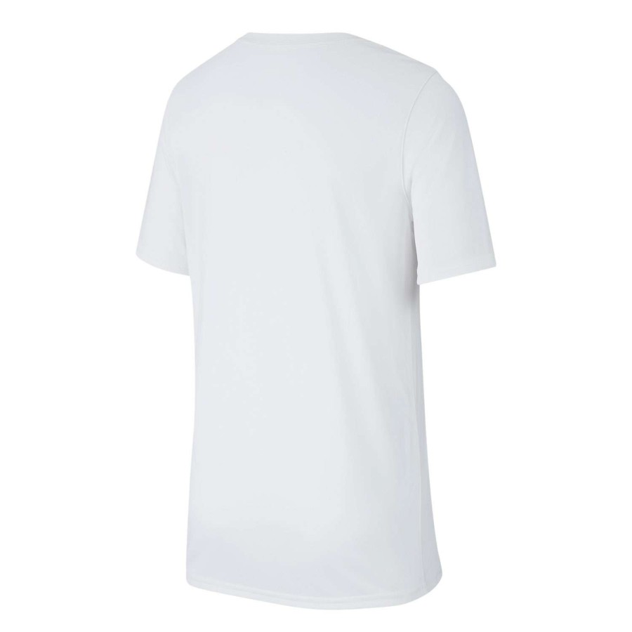 Apparel * | Discount Sale Nike Boys' Dri-Fit Swoosh Training T-Shirt White