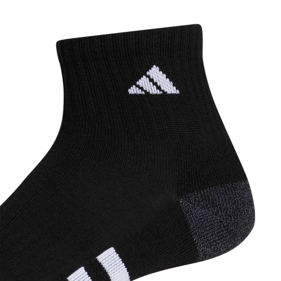 Apparel * | Fashion Adidas Cushioned Ii Quarter Socks 3-Pack Black