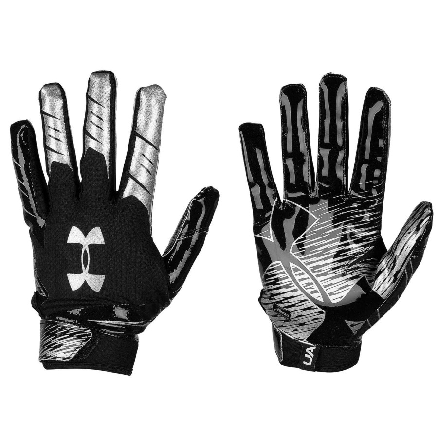 Sports * | Discounts Under Armour F7 Men'S Football Receiver Gloves Black/White