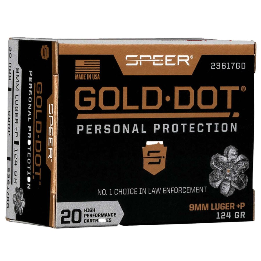 Fishing & Hunting * | Online Speer Gold Dot 9Mm Luger +P Ammo Original