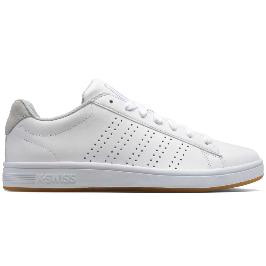 Footwear * | Hot Sale K-Swiss Court Casper Men'S Lifestyle Shoes White/Gray