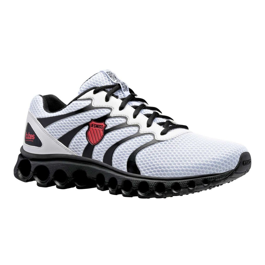 Footwear * | Excellent Quality K-Swiss Tubes Comfort 200 Men'S Running Shoes White/Red/Black