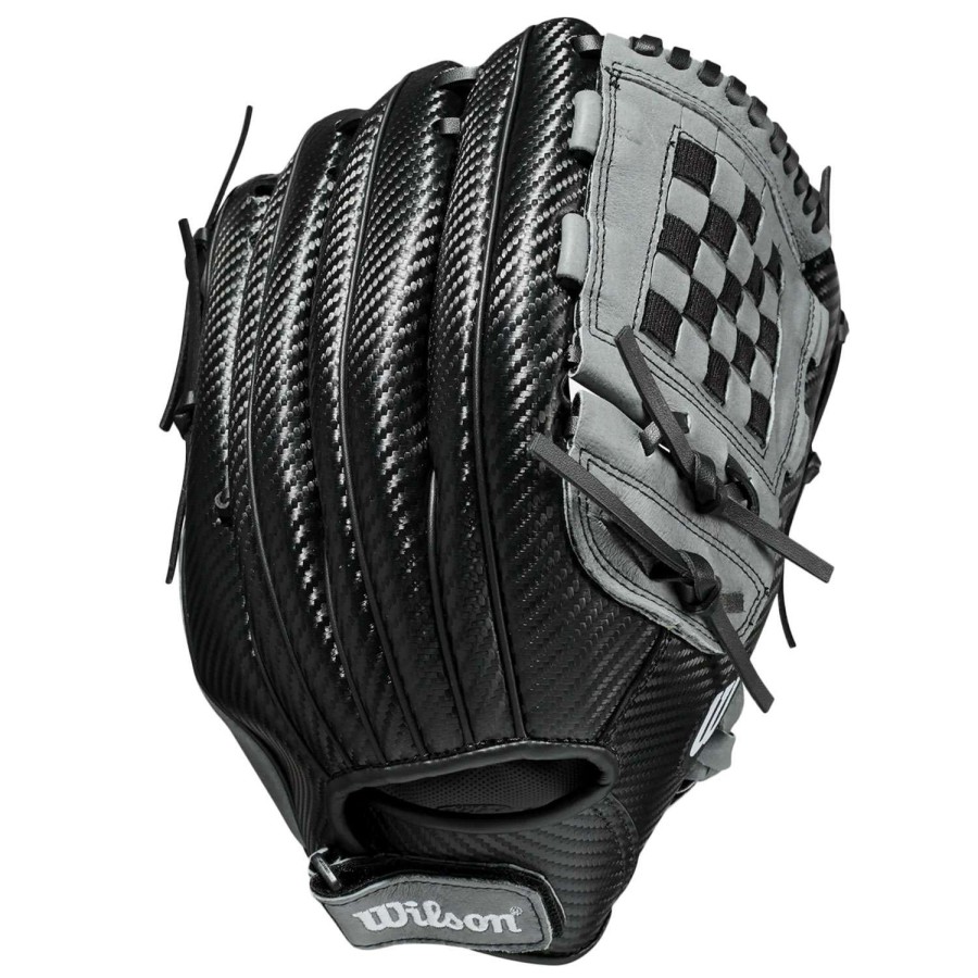 Sports * | Best Sale Wilson A360 12.5 Utility Baseball Glove Black/Gray