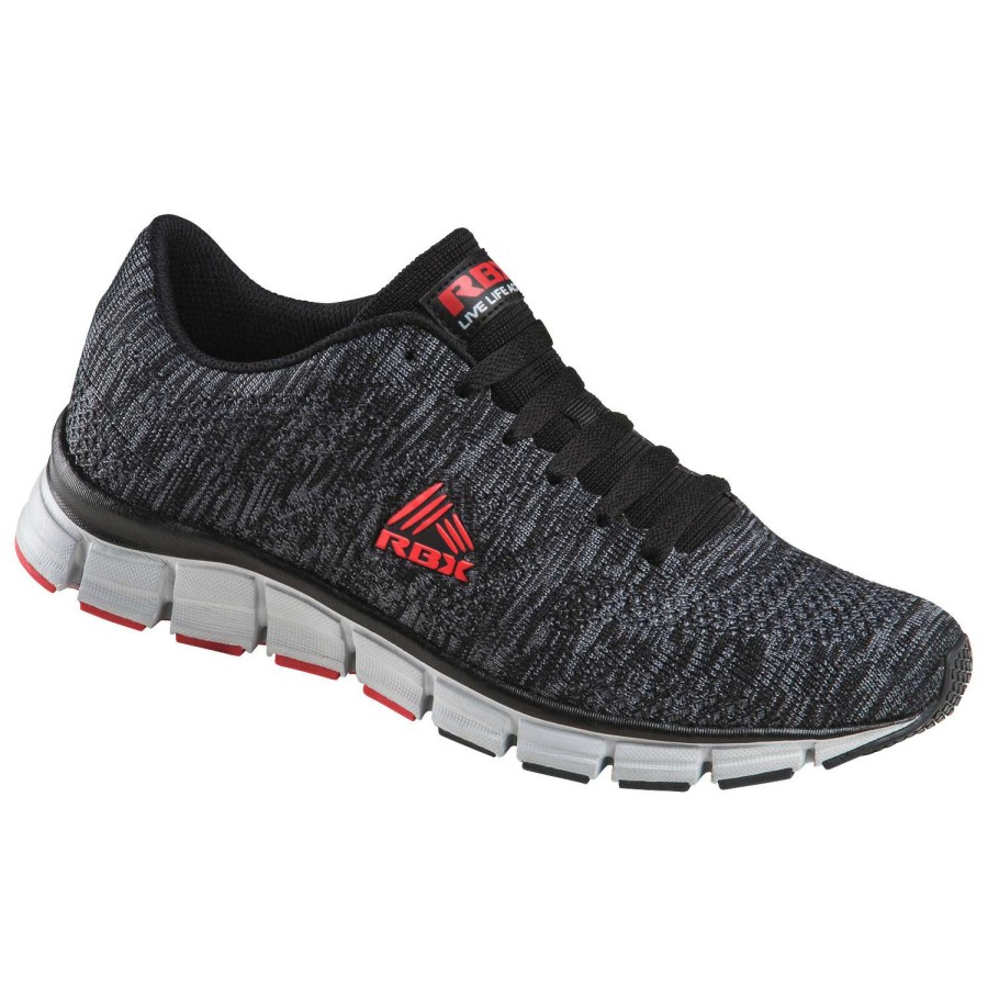 Footwear * | Low Price Rbx Backer Men'S Running Shoes Black/Gray Combo