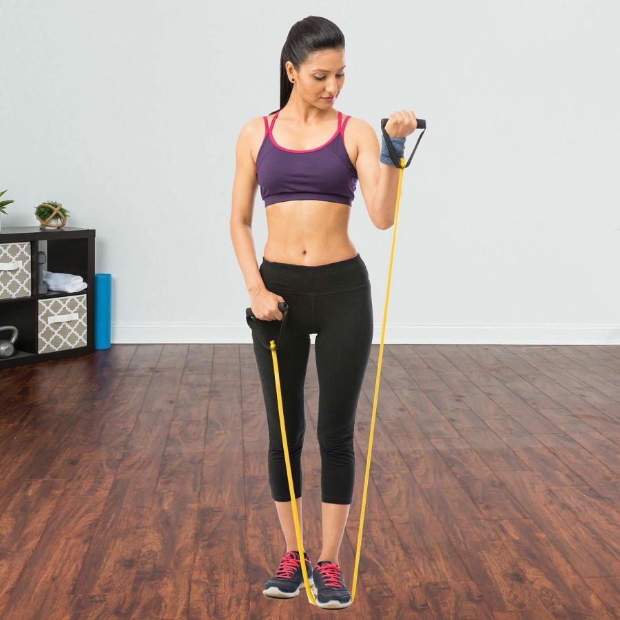 Fitness * | Online Discount Go Time Gear Light Resistance Tube Yellow