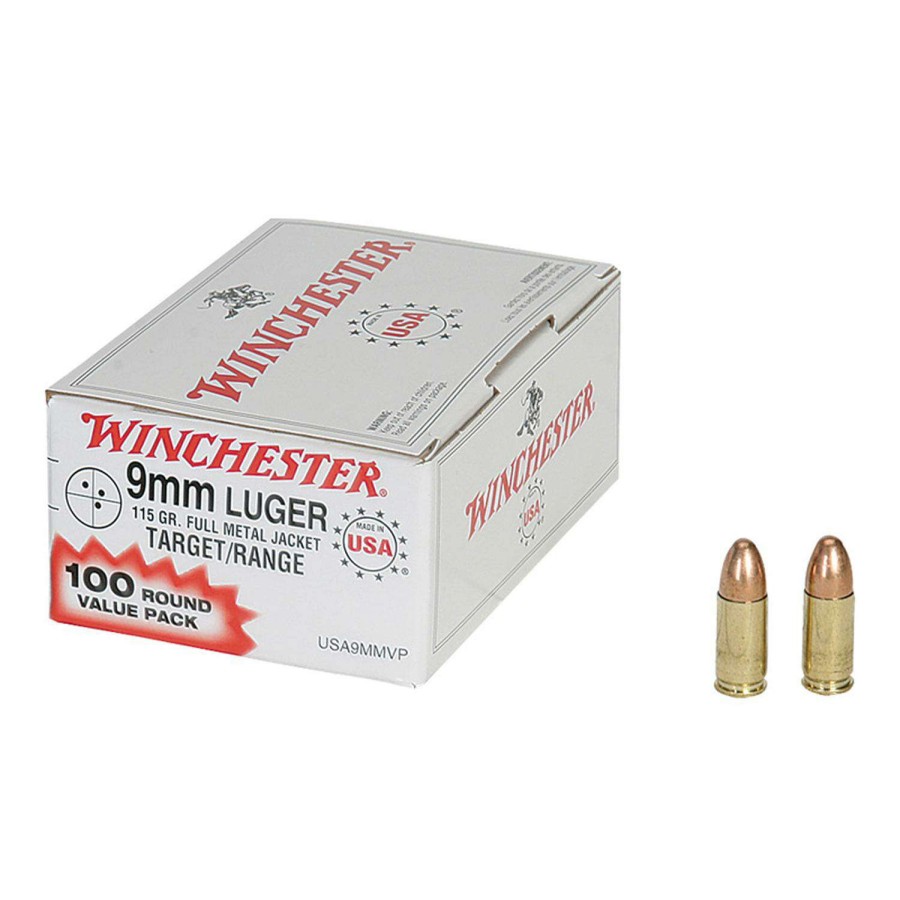 Fishing & Hunting * | Winchester Usa 9Mm Pistol Ammunition Value Pack Original