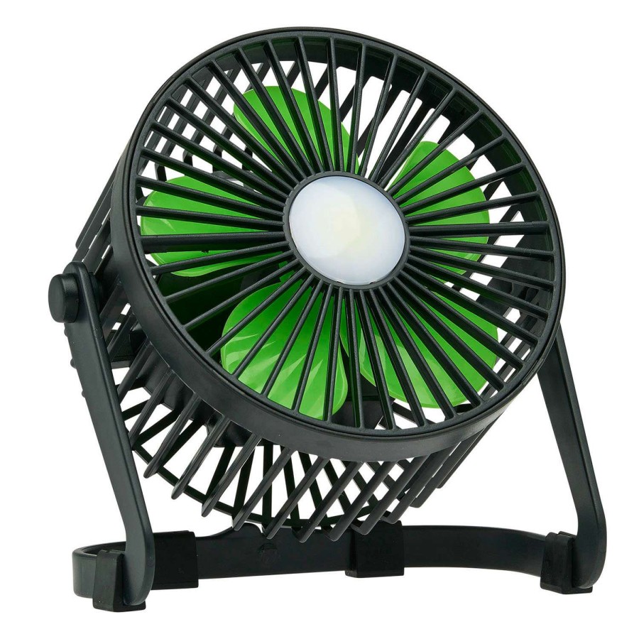 Outdoors * | Hot Sale Litezall Rechargeable Portable Fan With Light Original