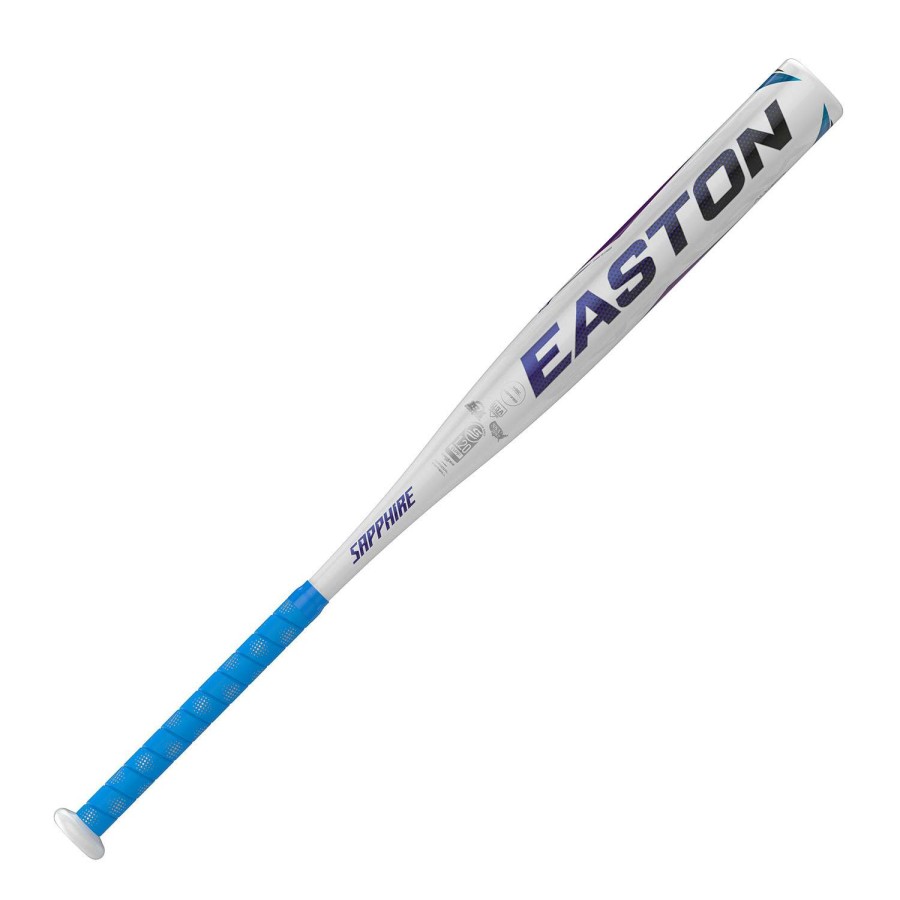 Sports * | Outlet Easton Sapphire Fastpitch Bat (-12) White/Blue