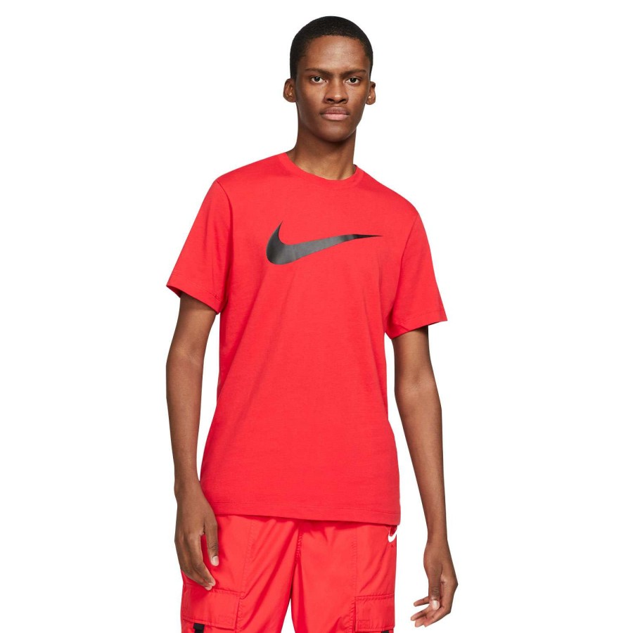 Apparel * | Cut Price Nike Men'S Icon Swoosh Tee Red