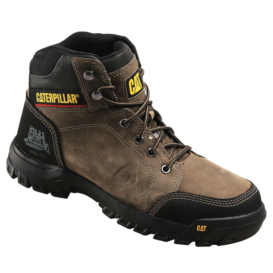 Footwear * | Excellent Quality Cat Forefront Steel Toe Men'S Work Boots Gray