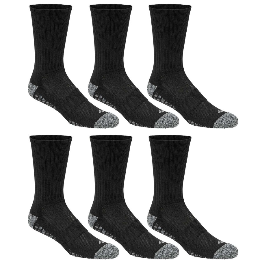 Apparel * | Promotion Columbia Men'S Athletic Crew Socks 6-Pack Black