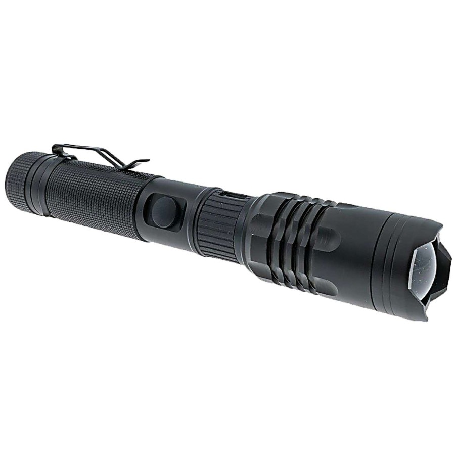 Outdoors * | Discounts Litezall 1000 Lumen Rechargeable Flashlight Black