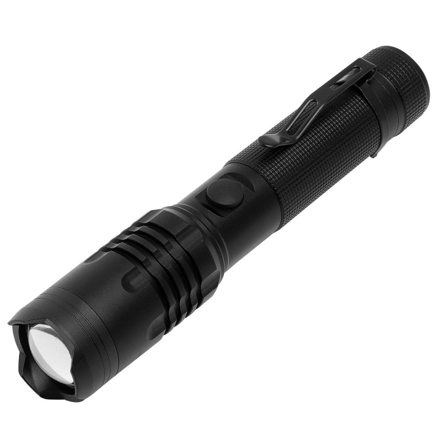 Outdoors * | Discounts Litezall 1000 Lumen Rechargeable Flashlight Black