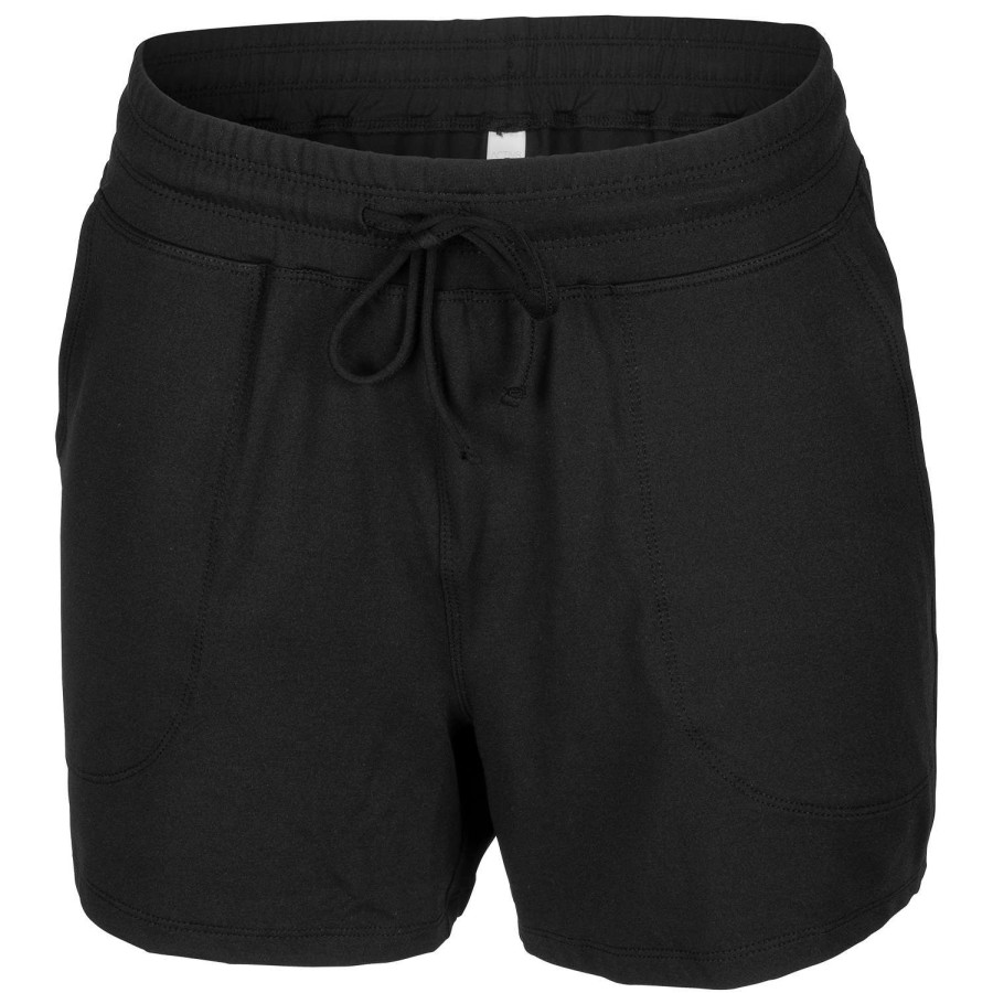 Apparel * | Best Sale Activ8 Women'S Sueded Jersey Shorts Black