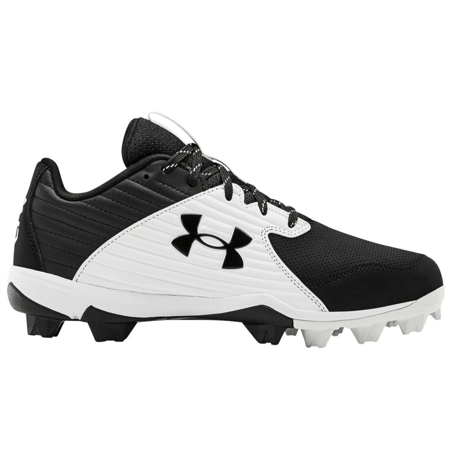 Footwear * | Exclusive Under Armour Men'S Leadoff Mid Rm Baseball Cleats Black/White